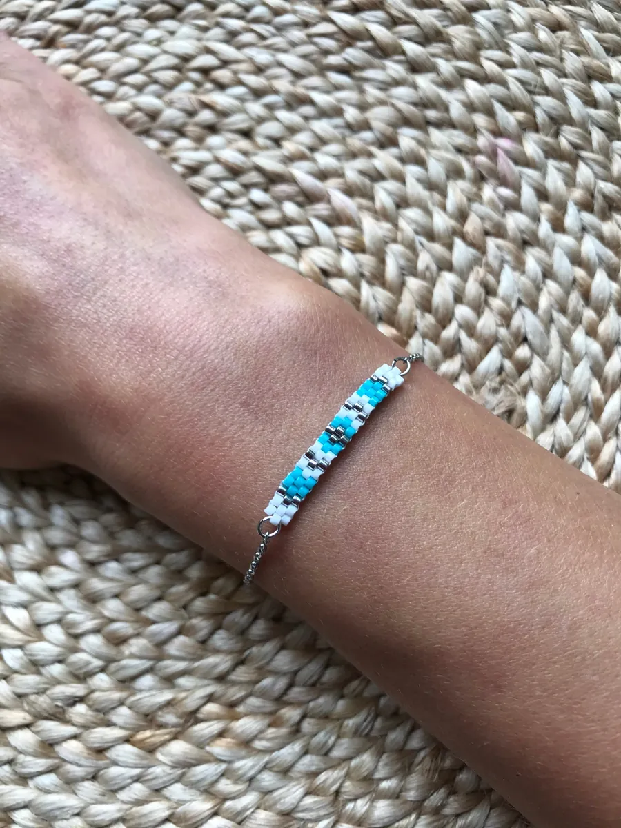 Bracelet perles Romane Argent — Atelier Miyuki