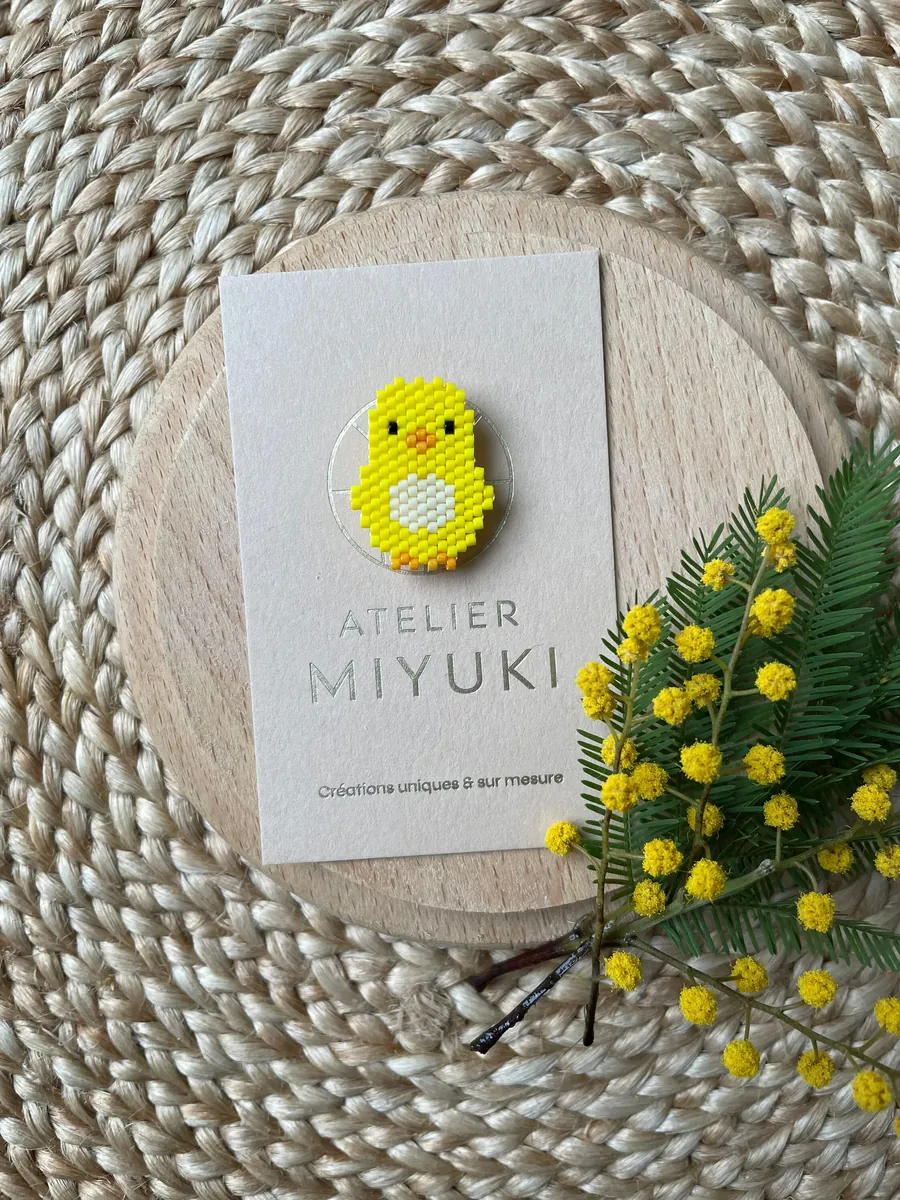 Broche Poussin — Atelier Miyuki