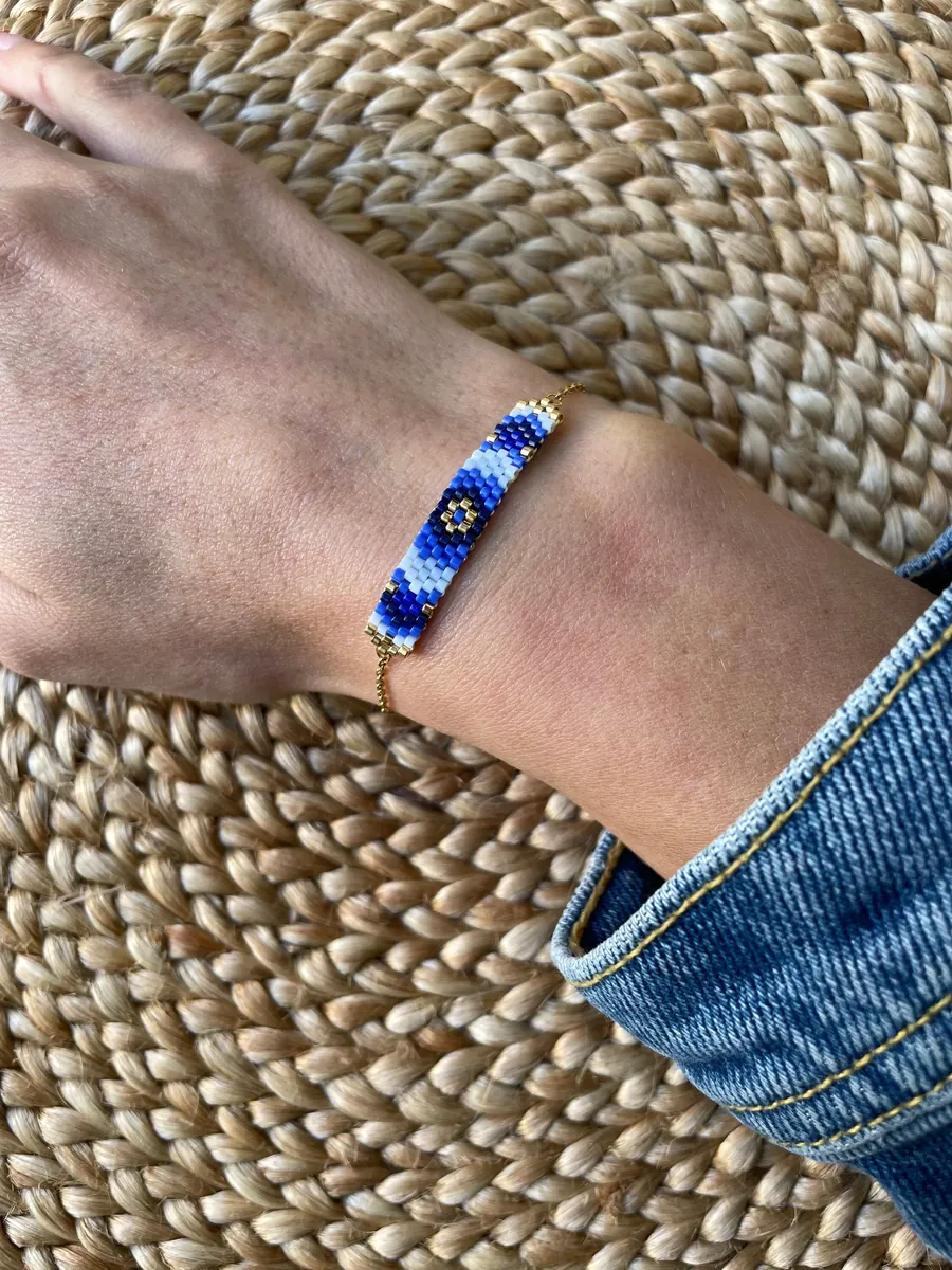 Bracelet perles Aurore doré — Atelier Miyuki