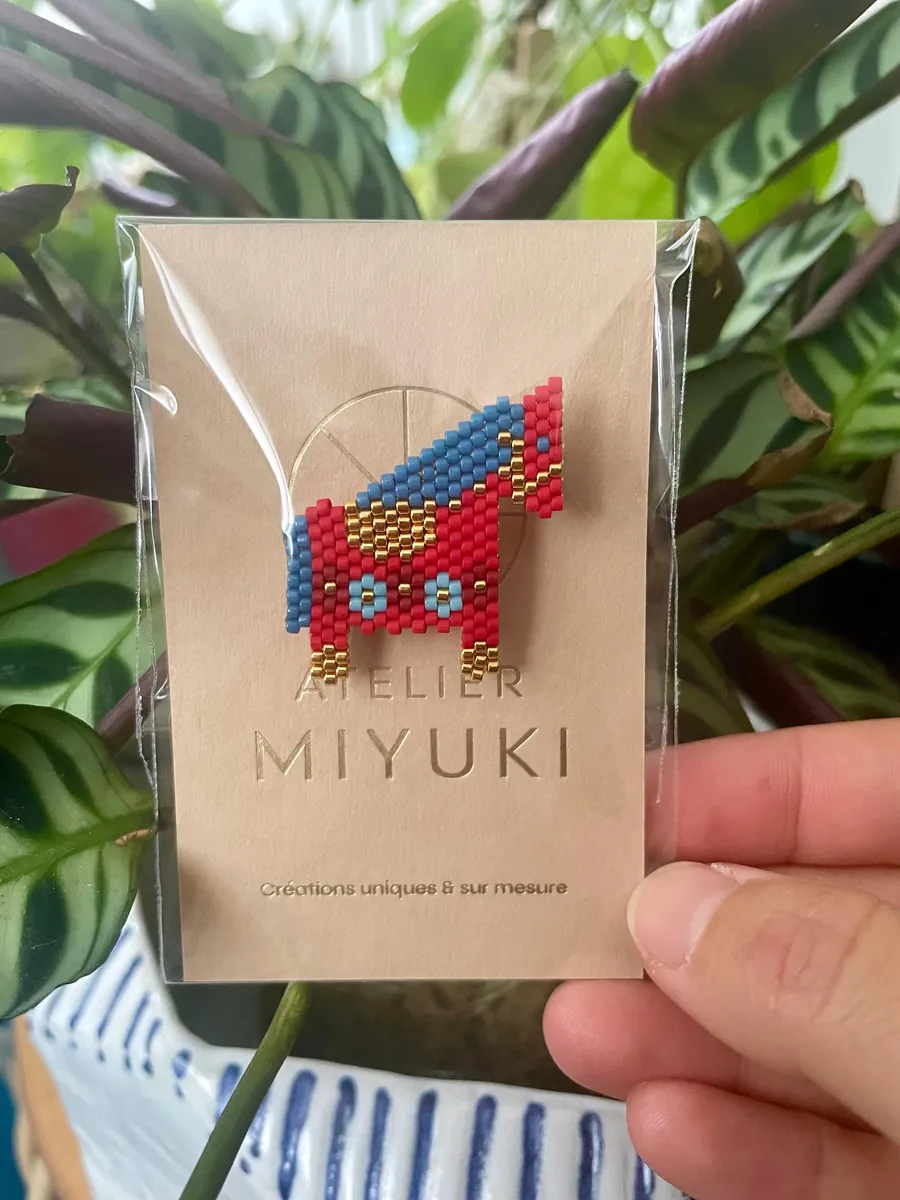 Broche Cheval Mexicain — Atelier Miyuki