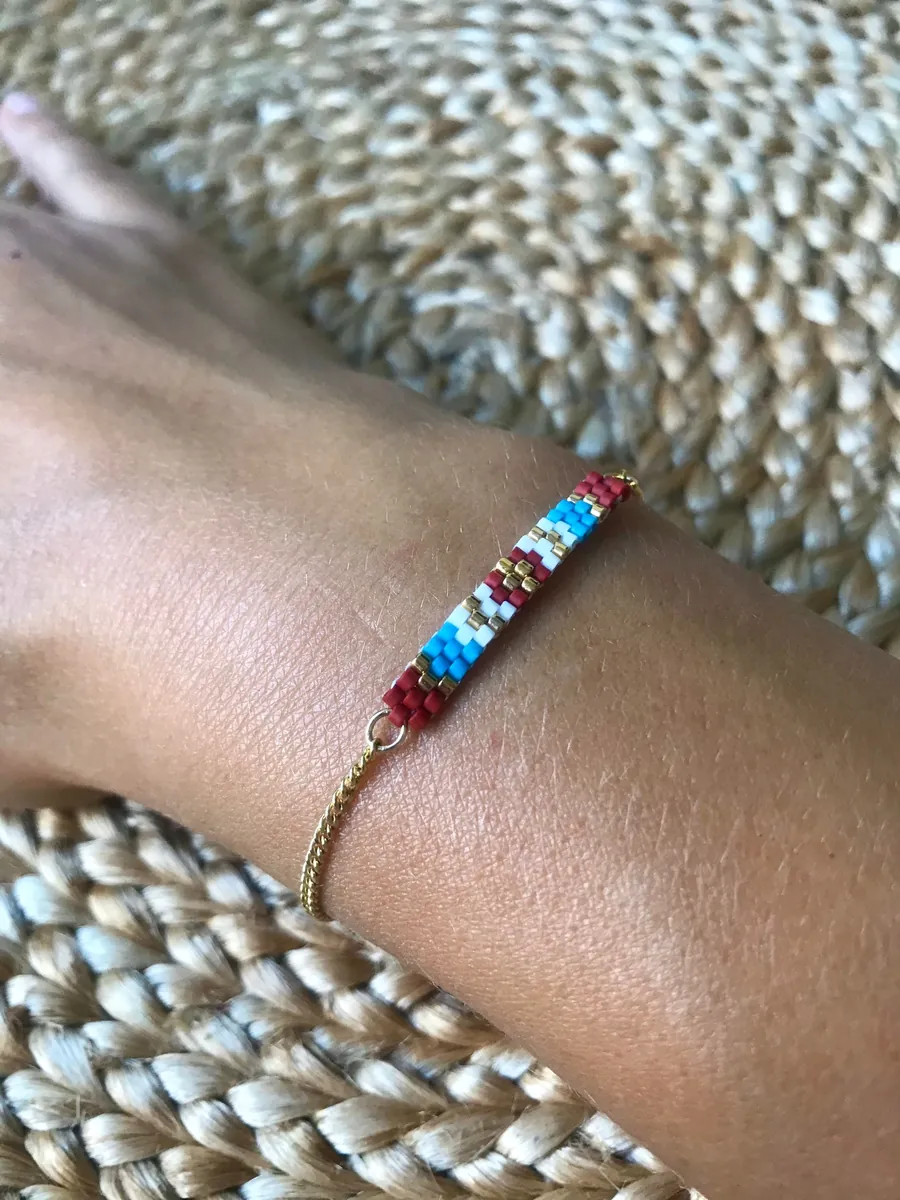 Bracelet perles Lina Doré — Atelier Miyuki
