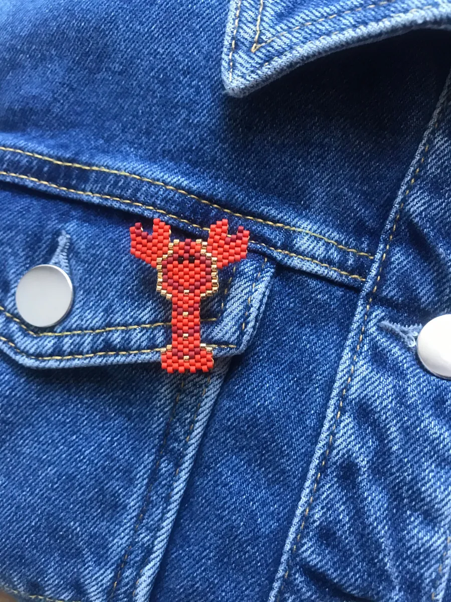 Broche Homard — Atelier Miyuki